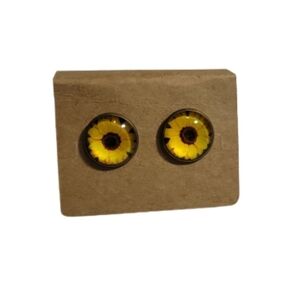 Sunflower earrings sunflower round spring beautiful Summer